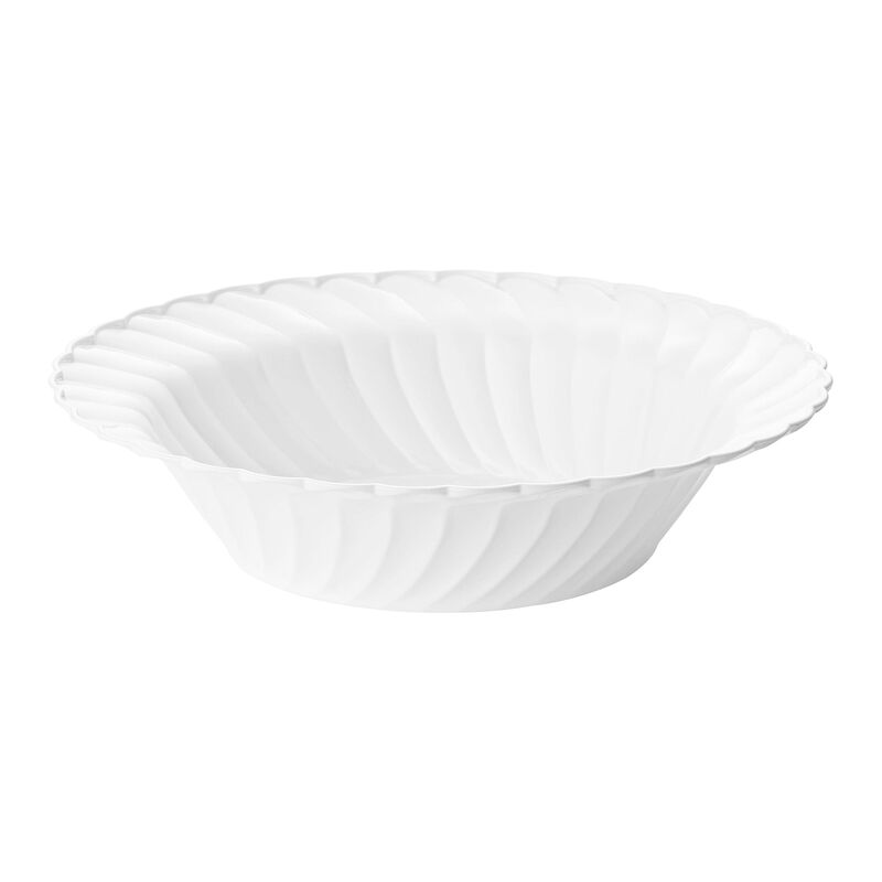 12 oz. White Flair Plastic Soup Bowls (90 Bowls) image number 0