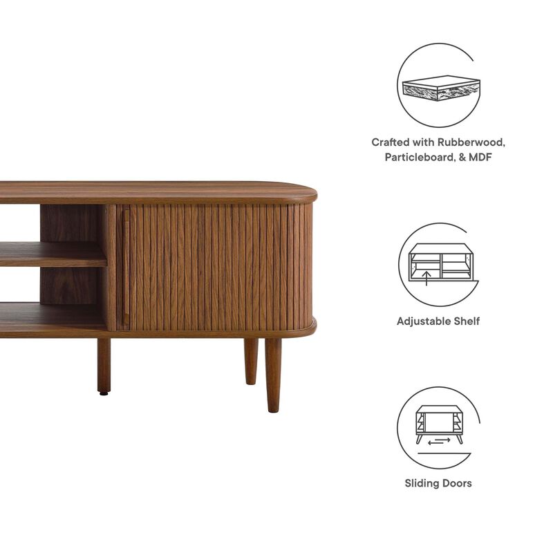 Modway EEI-6795-OAK Contour Wood, Oak, 63" TV Stand image number 9
