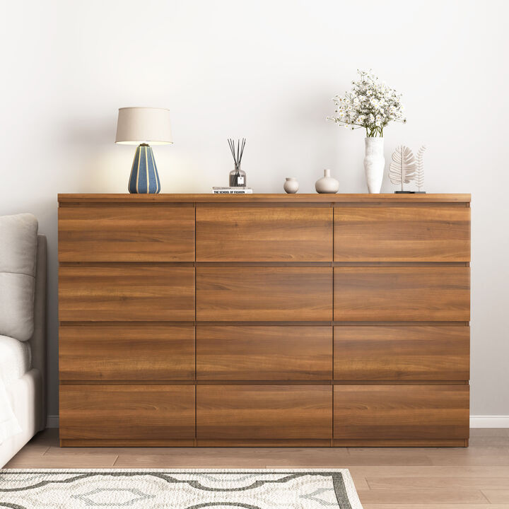 Flemwu 12 Drawers Double Dresser