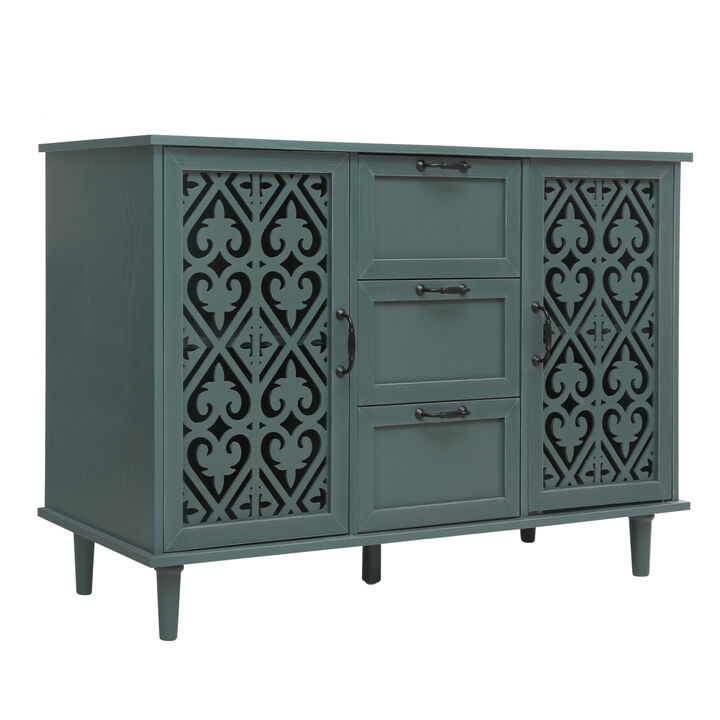 Vofrid carved  Door Cabinet