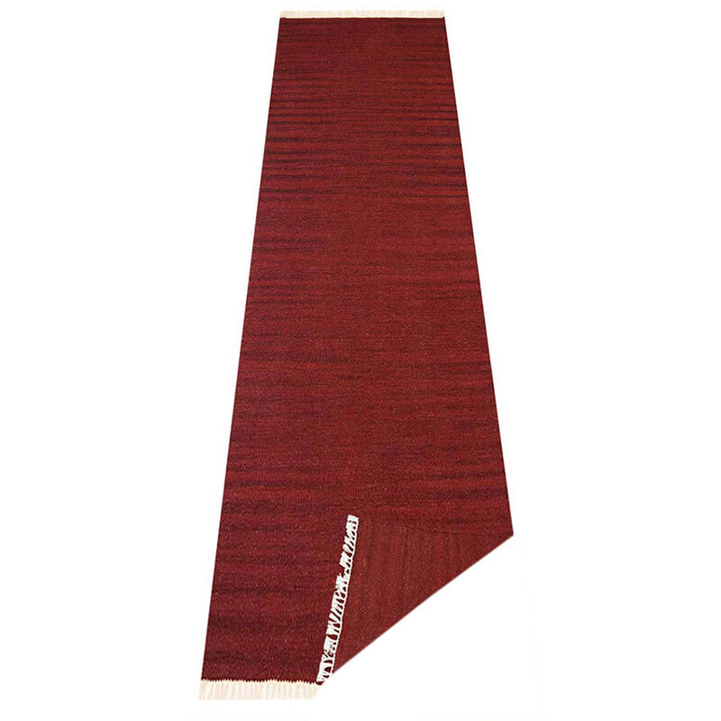 RUGSOTIC CARPETS HAND WOVEN FLAT WEAVE KILIM WOOL ECO-FRIENDLY AREA RUGS  - Runner Shape, Solid Plain Design, Low Pile  Handmade Rugs for Living Room, Bed Room (D00111) image number 4