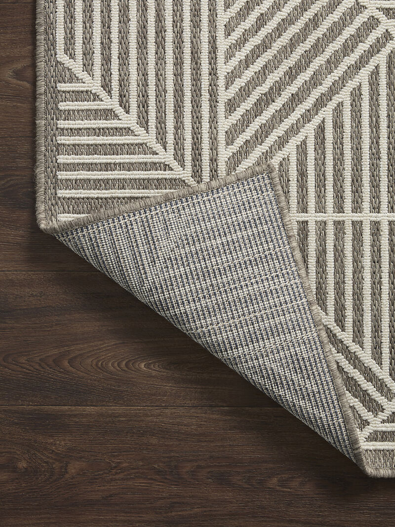 Rainier RAI03 Natural/Ivory 5'3" x 7'7" Rug by Loloi II