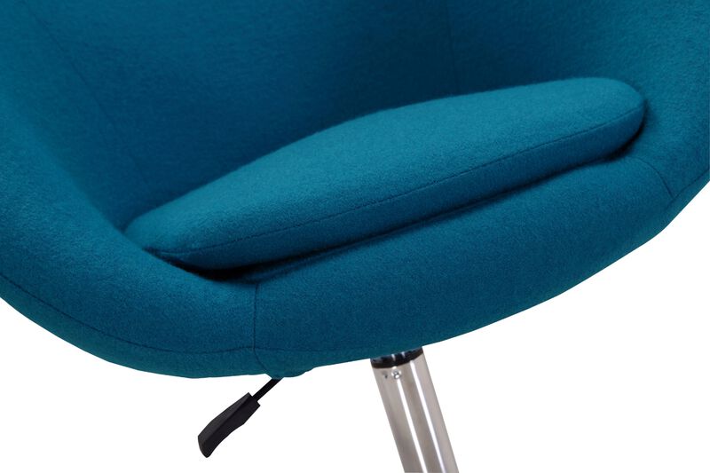 Hopper Blue Swivel Accent Chair