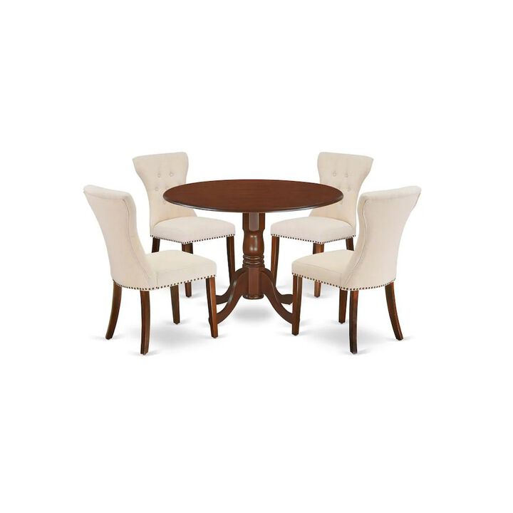 East West Furniture Dining Room Set Mahogany