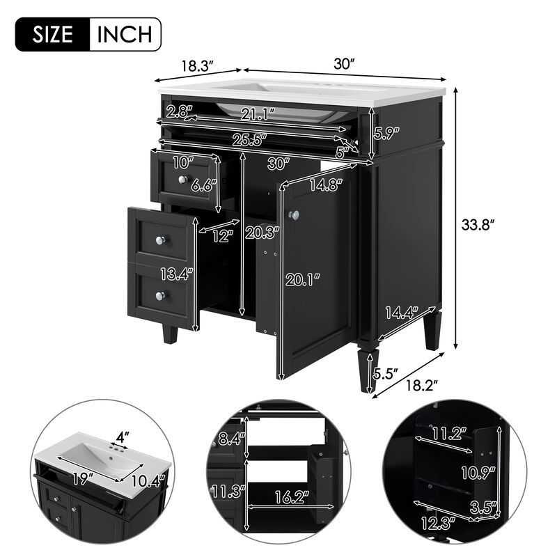 Merax  Bathroom Vanity with Top Sink