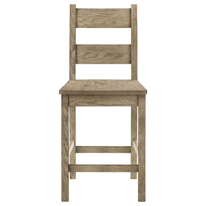 Dova Counter Height Chair Set of 2, Ladder Back, Vineyard Oak Brown image number 3