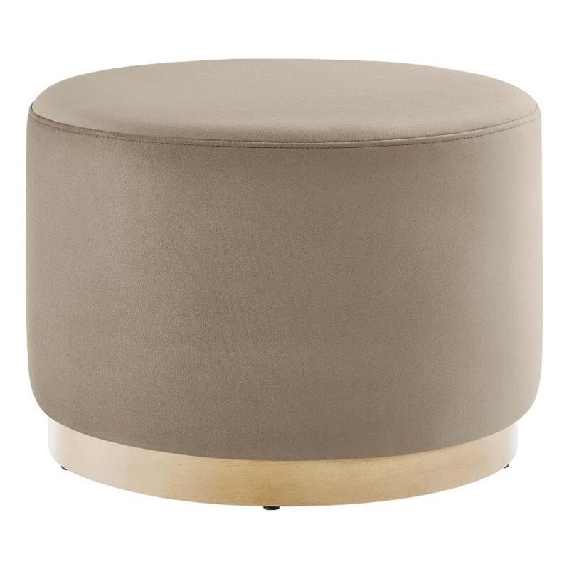 Modway Large 23" Round Performance Velvet Upholstered Upholstered Ottoman image number 0