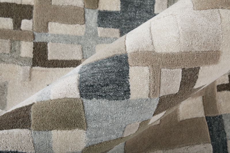 Maridian 8A73F Blue/Beige 5' x 8' Rug image number 4