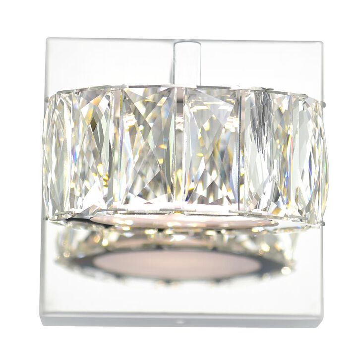Milan LED Bathroom Sconce With Chrome Finish