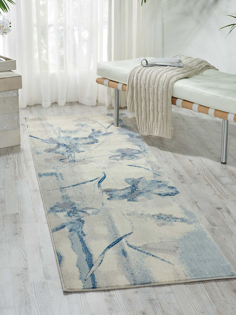 Somerset ST18 Ivory/Blue 2' x 5'9" Rug