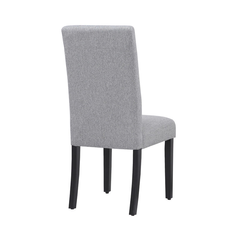 WestinTrends Upholstered Linen Fabric Dining Chair (Set of 2)
