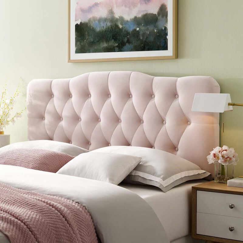 Annabel King Diamond Tufted Performance Velvet Headboard image number 6