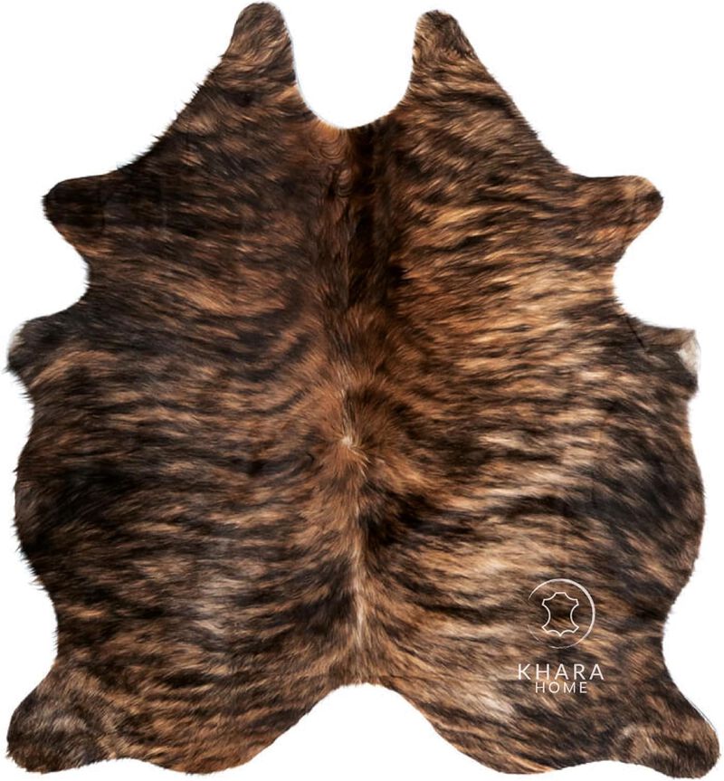 Premium 100% Genuine Cowhide Rug (4-5 Ft) Hand-Picked Leather Area Rug, Cozy, Unique, and Durable – From Argentina