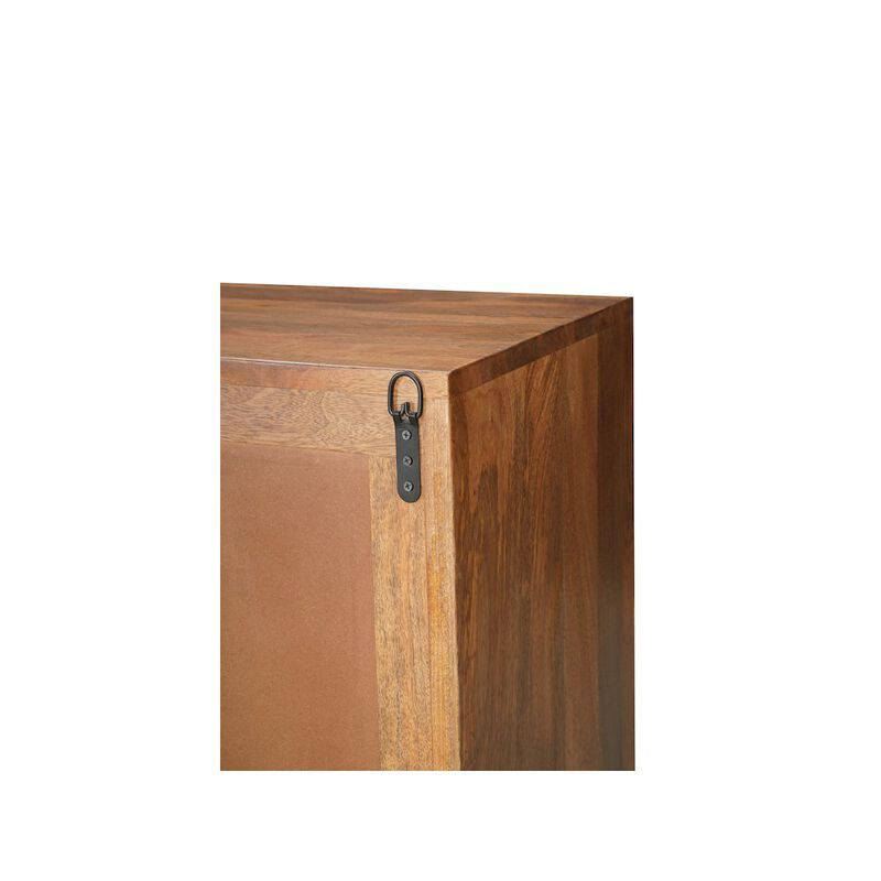 Taran Designs Renith 4-door Geometric Pattern Solid Wood Sideboard