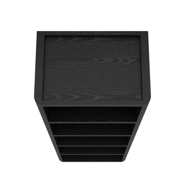 Rivington Black Open Bookcase