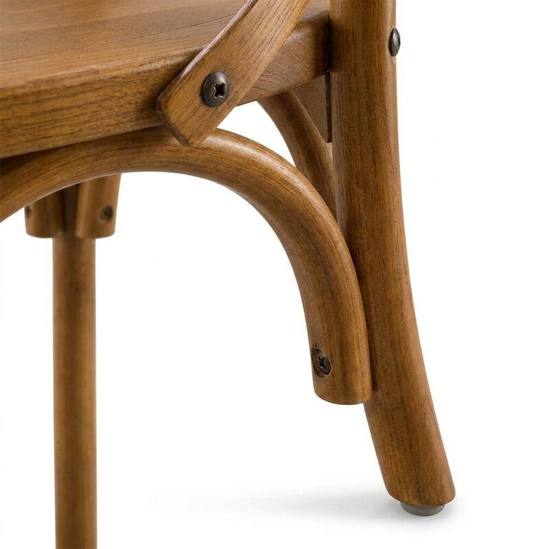 Solid Wood Dining Side Chair with Cushioned Seat for Dining Room, White image number 6