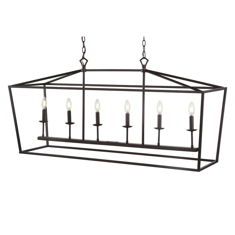 PagodaBulb Lantern Metal LED Pendant