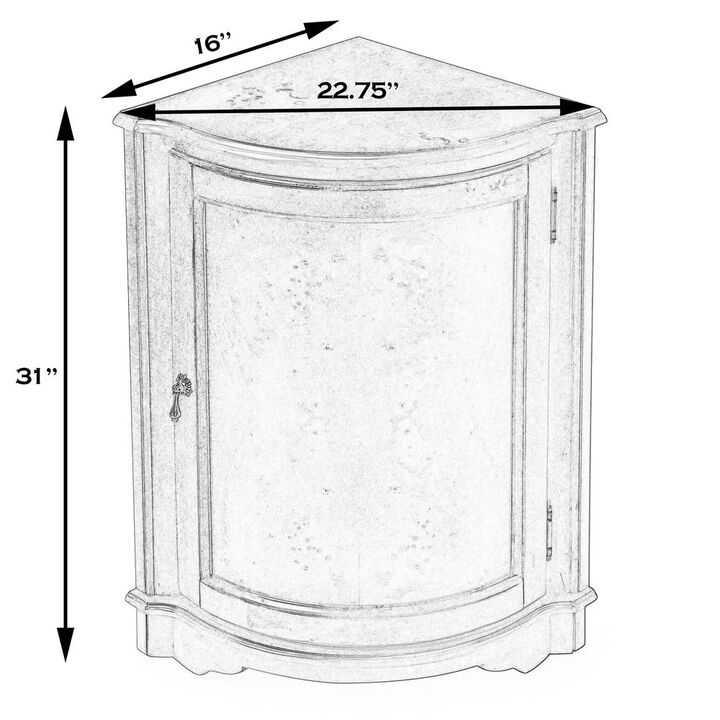 Butler Specialty Durham Corner Cabinet, Beige