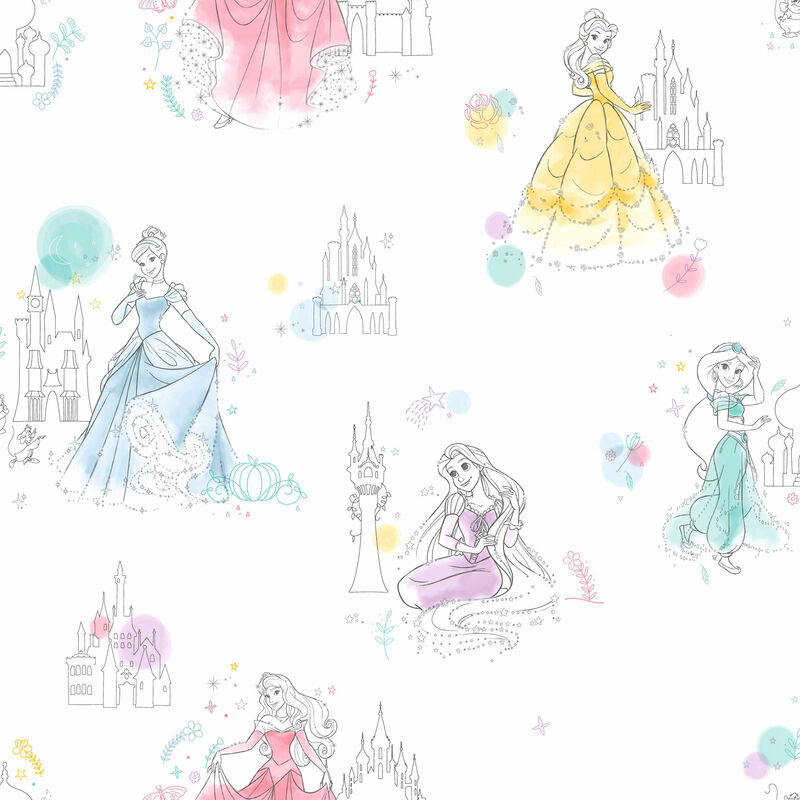 Disney Princess Pretty Elegant Wallpaper image number 2