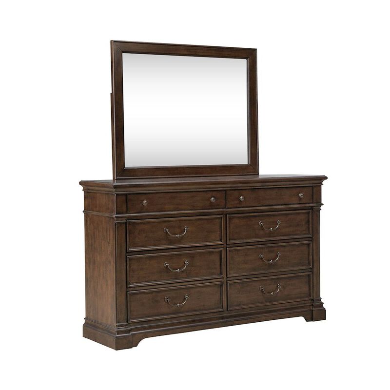 Liberty Furniture Arden Road Dresser & Mirror Bedroom Set - Satin Cherry image number 0