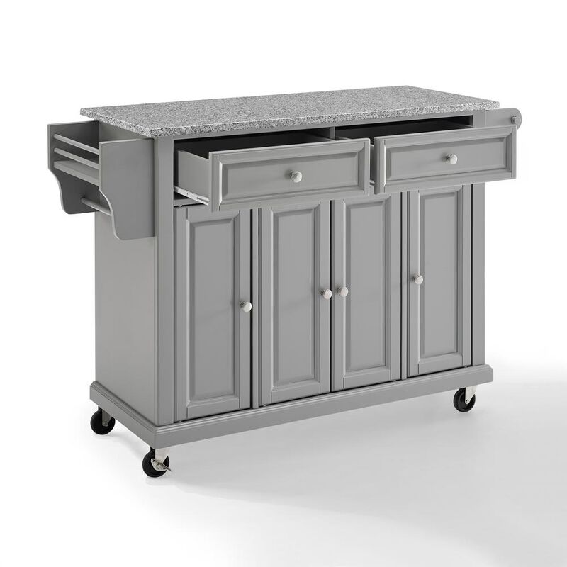 Crosley Furniture Full Size Granite Top Kitchen Cart