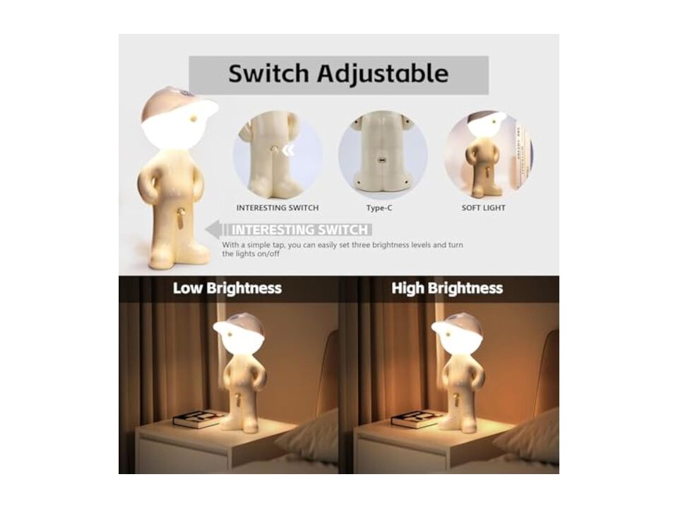 Rechargeable Table Lamp For Bedside White