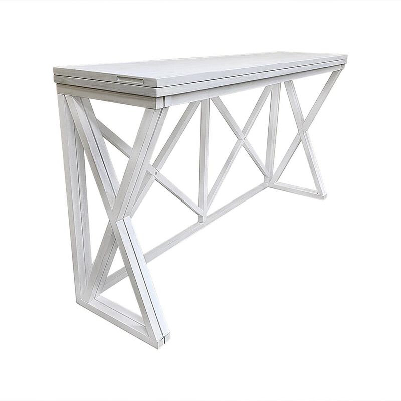 Carolina Living Taylor Flip Top Bar Table - Antique White