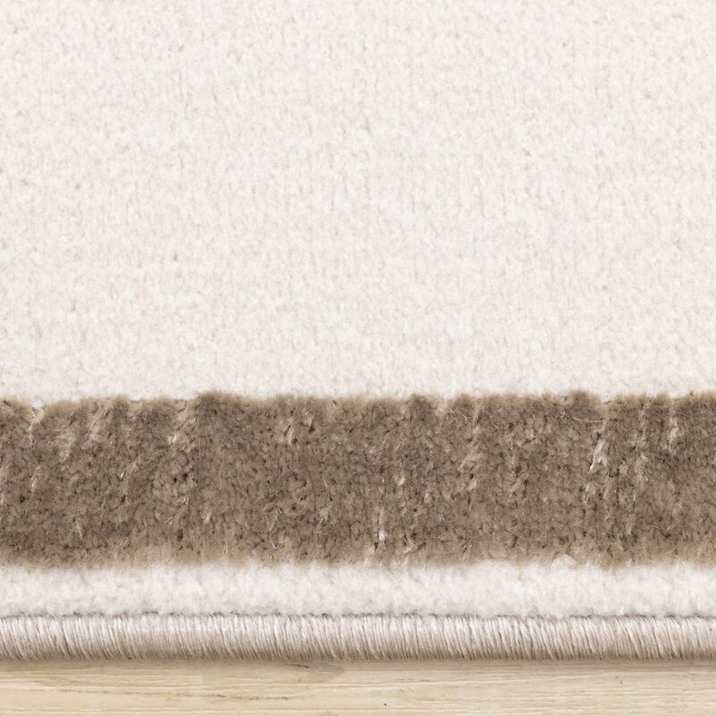 Novelle Home Logan Brown Cream Soft Abstract Modern Area Rug, 5'3 X 7'7 image number 1