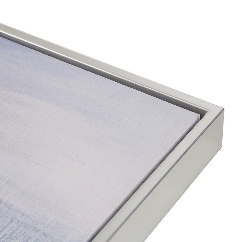 Carolina Living Cityscape Abstract Wall Art - Silver Frame - Large