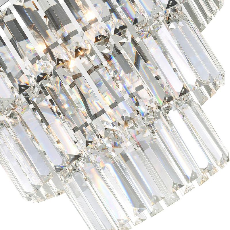 CWI Lighting Weiss 5 Light Down Chandelier With Chrome Finish