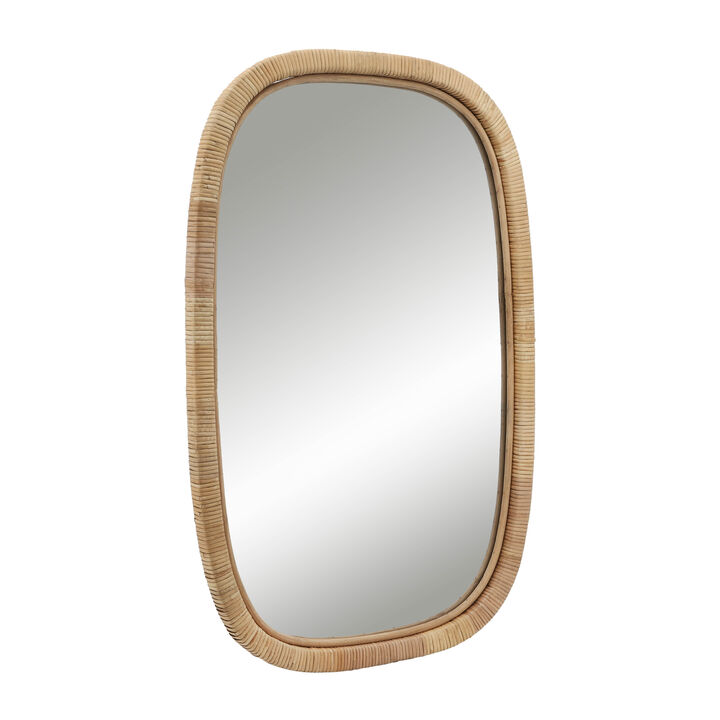 22x34 Rectangular Mirror, Brown