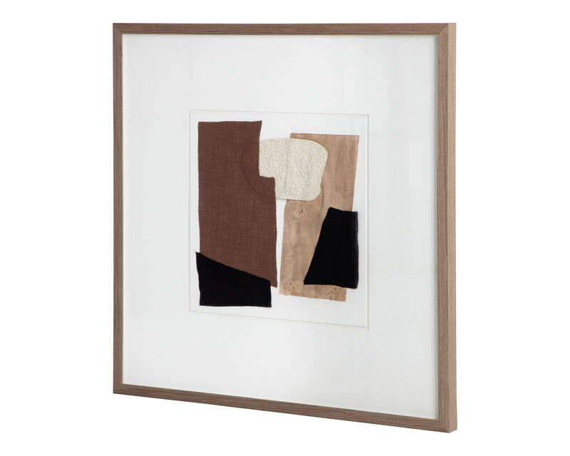 Household Rhythm I - 40" X 40" - Medium Brown Frame image number 2