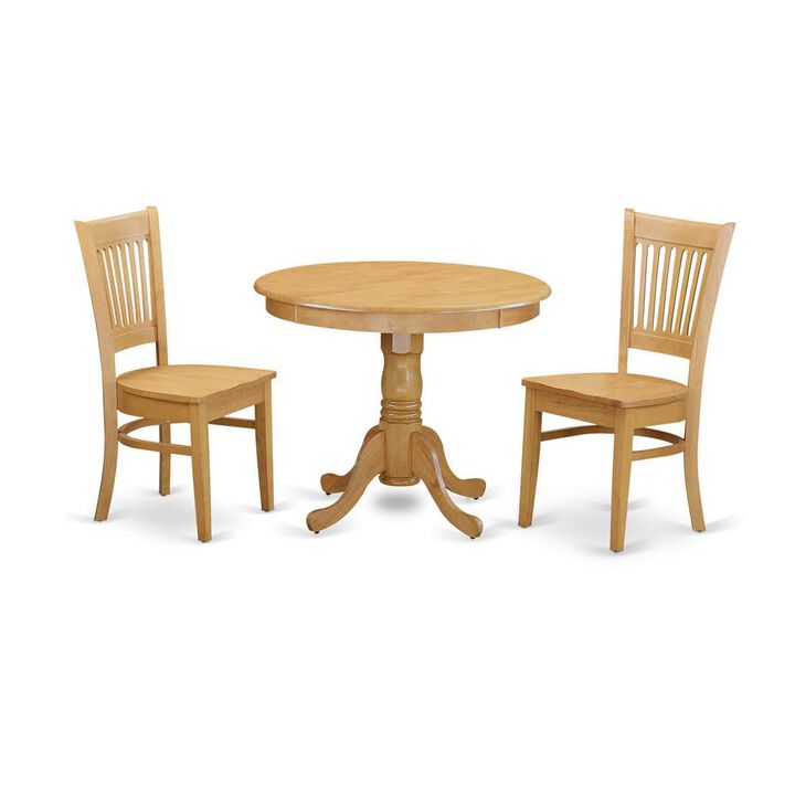 3 PC Small Kitchen Table set - small Dining Table and 2 Kitchen chair