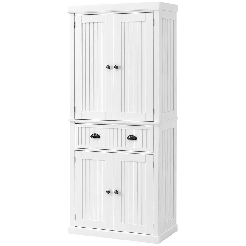 Hivvago 72" Kitchen Storage Cabinet with Doors, Drawer & Shelving image number 0