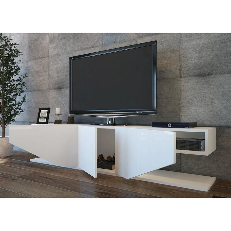 Decorotika Incia 71'' Tv Stand  - Gloss White image number 3