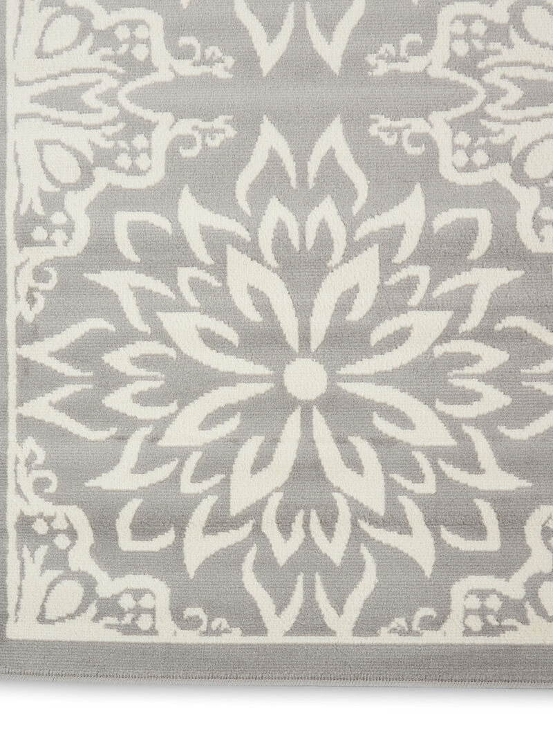 Jubilant JUB06 Ivory/Gray 8' x Round Rug