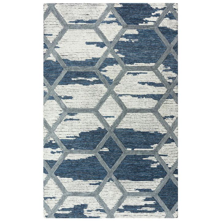 Honey Blue 5'x7'6" Hand-Tufted Rug