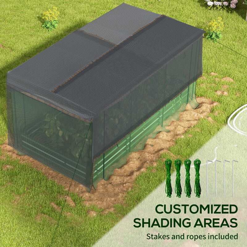 Hivvago Elevated Garden Bed with Protective Shade image number 4