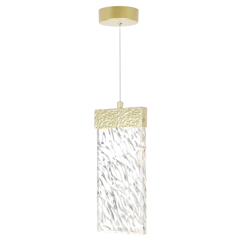 Carolina LED Pendant With Gold Leaf Finish