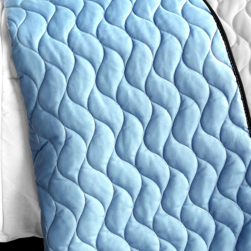 Queen Size 3 Piece Patchwork Quilt Set Wonderland Soft Bedspread Set image number 3