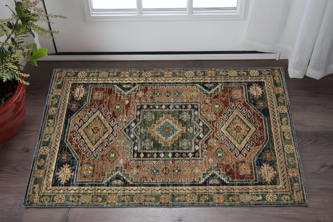 HomeRoots Tribal Area Rug