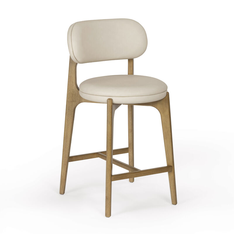 Carnation Cream Performance Vegan Leather Counter Stool image number 0
