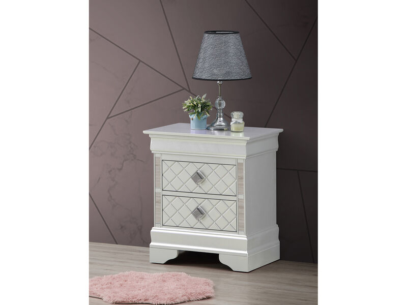 Verona 2-Drawer Nightstand (24 in. H x 16 in. W x 21 in. D)