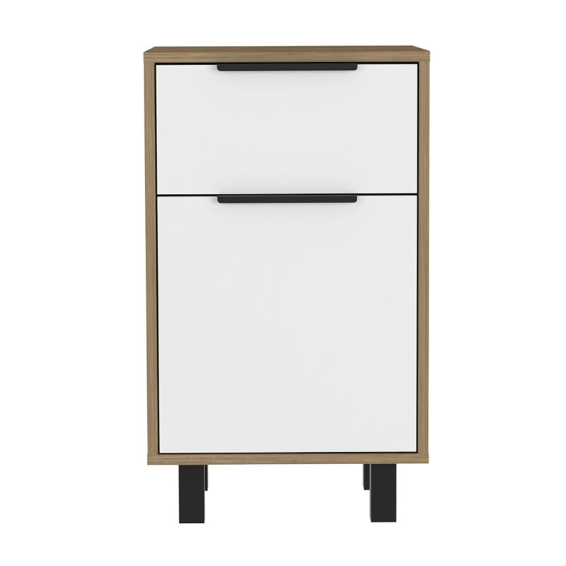 Streamdale Kaia Z Nightstand with Drawer, Cabinet, and Superior Top