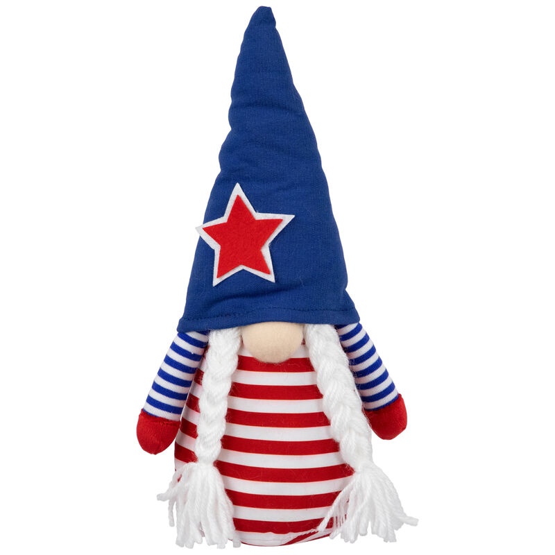 10.5" Americana Girl 4th of July Patriotic Gnome image number 0