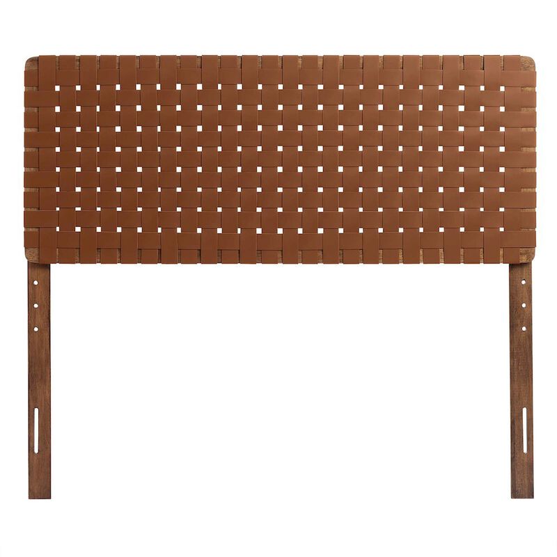 Sparta Weave Vegan Leather Full Headboard image number 5