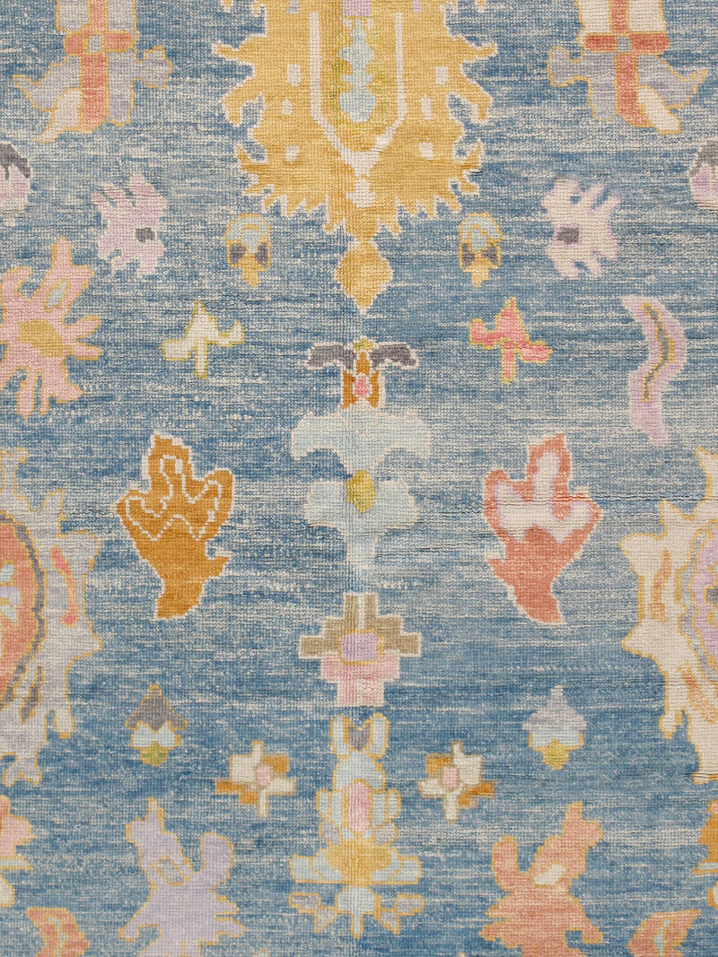 Pasargad Home Oushak Hand-Knotted Wool Area Rug- 9'10" X 13' 1" image number 2