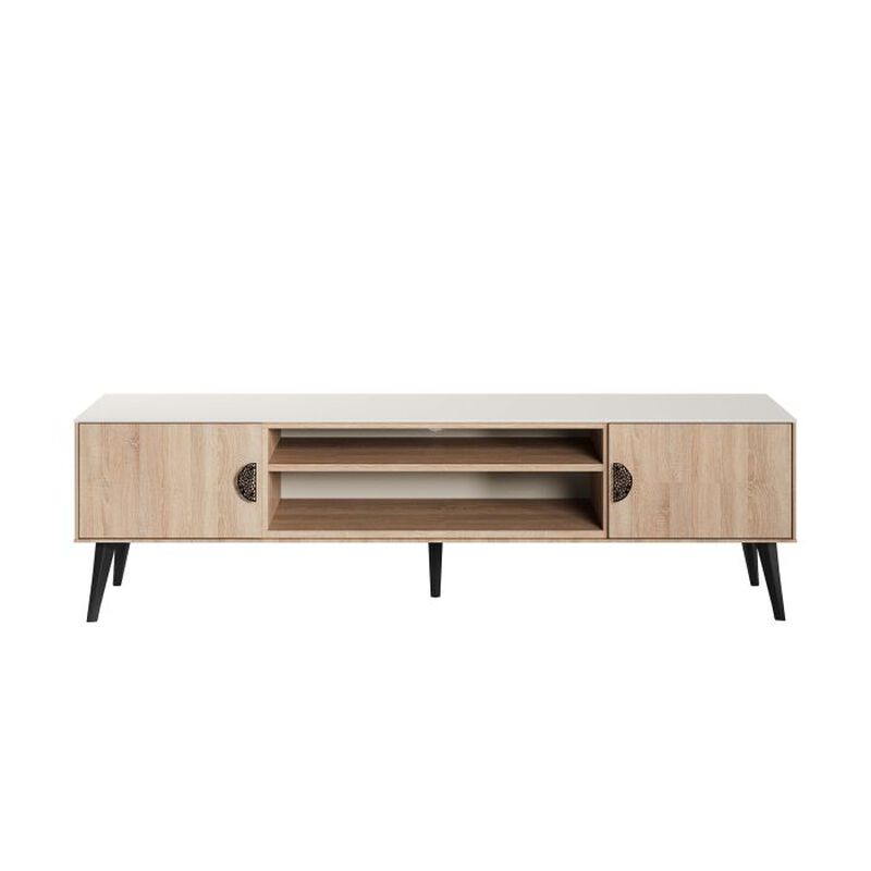 Haley Large TV Stand in Beige