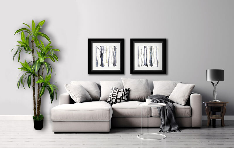 Handmade 6' Artificial Dracaena Tree In Home Basics Starter Pot Made with Real Wood and Moss Accents