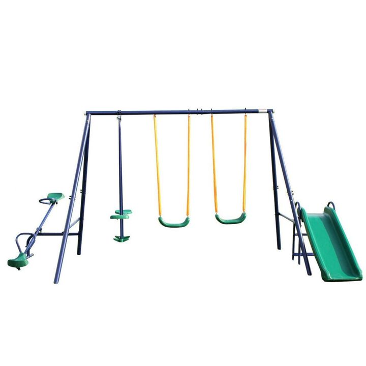 Vegluf 4-in-1 Kids Outdoor Swing Set